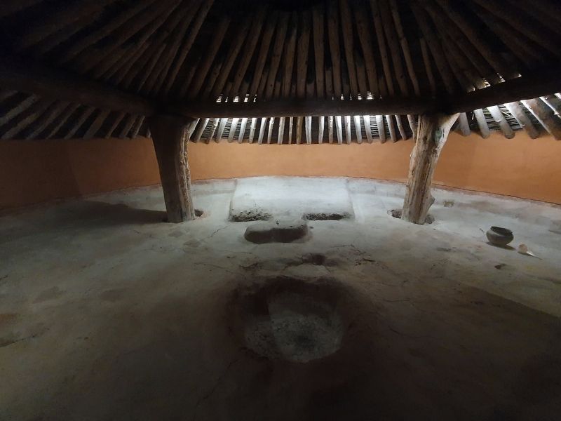 A view inside of the reconstructed Earth Lodge image. Click for full size.
