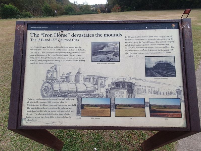 The "Iron Horse" devastates the mounds Marker. Click for full size. The "Iron Horse" devastates the mounds Marker image. Click for full size.