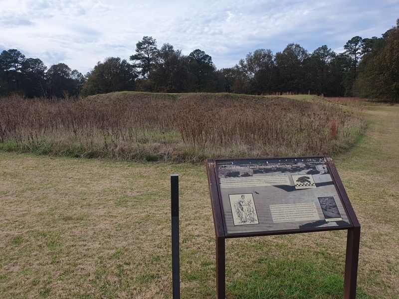 Cornfield Mound and Prehistoric Trenches and Marker image. Click for full size.
