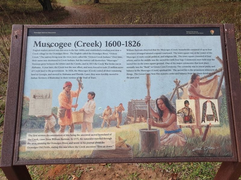 Muscogee (Creek) 1600-1826 Marker image. Click for full size.