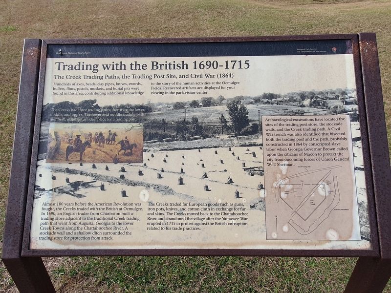 Trading with the British 1690-1715 Marker image. Click for full size.