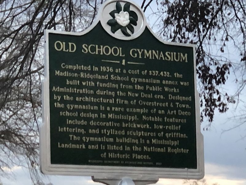 Old School Gymnasium Marker. Click for full size. Old School Gymnasium Marker image. Click for full size.