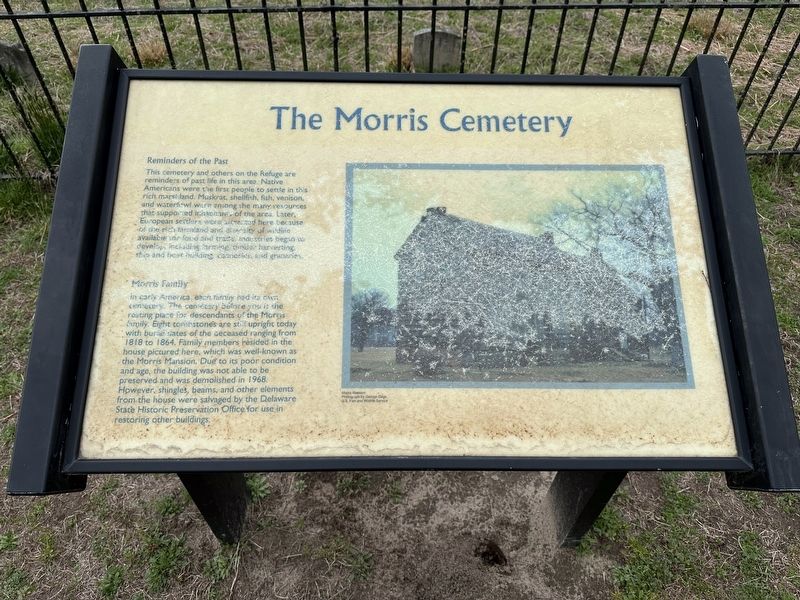 The Morris Cemetery Marker image. Click for full size.