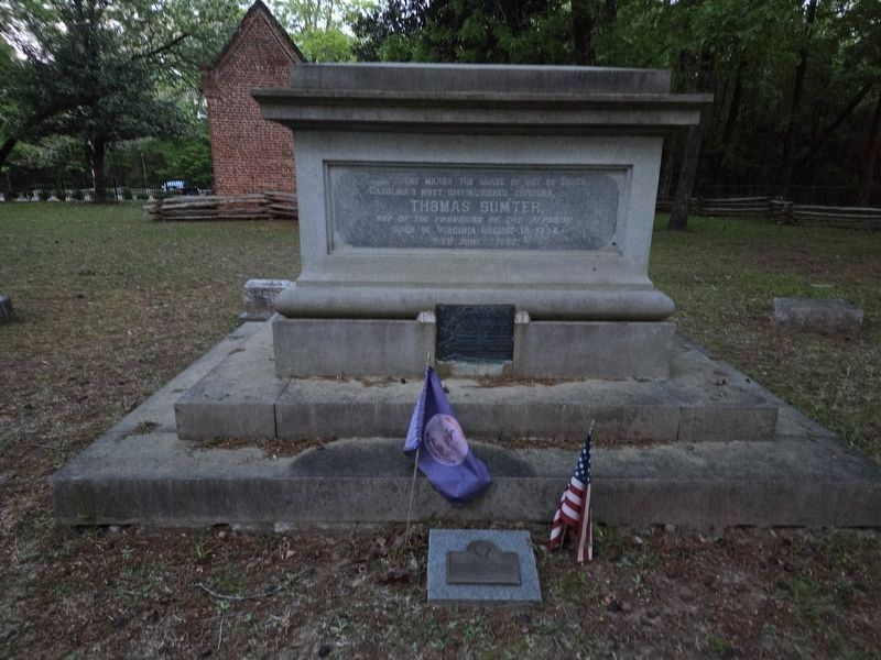 General Thomas Sumter Tomb, Southside. Click for full size. General Thomas Sumter Tomb, Southside image. Click for full size.