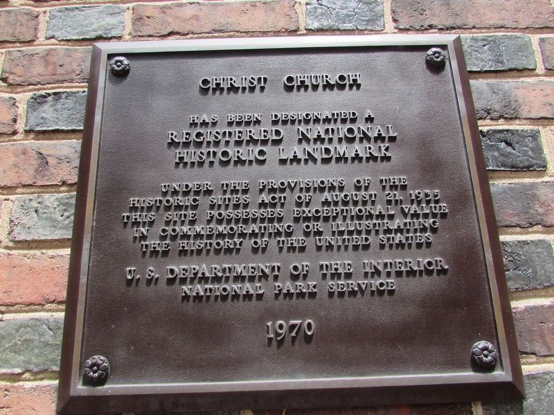 Christ Church Marker. Click for full size. Christ Church Marker image. Click for full size.