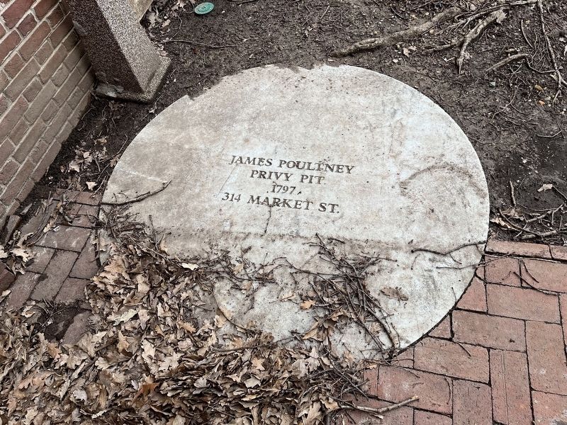 James Poultney Privy Pit Marker. Click for full size. James Poultney Privy Pit Marker image. Click for full size.