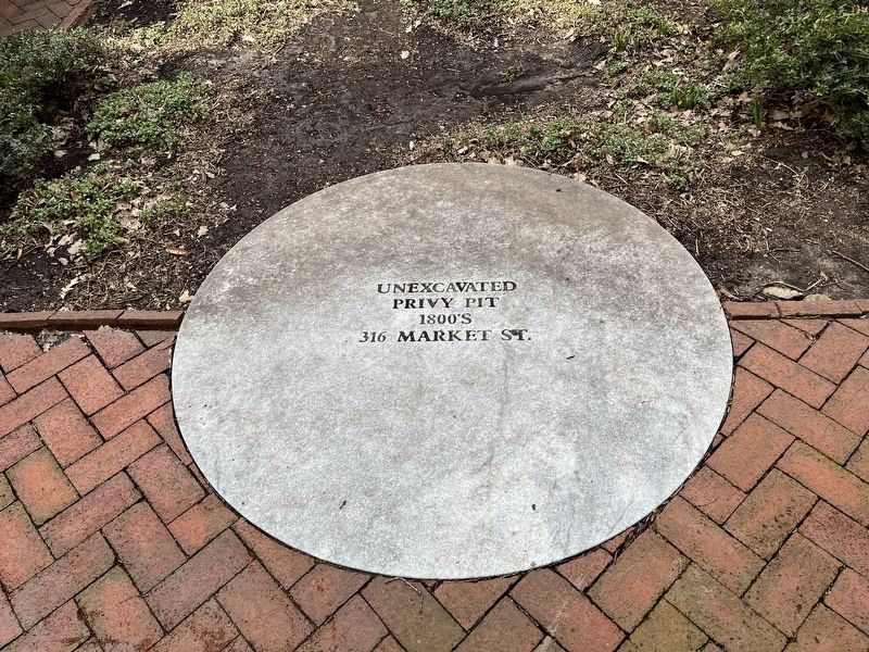 Unexcavated Privy Pit Marker. Click for full size. Unexcavated Privy Pit Marker image. Click for full size.