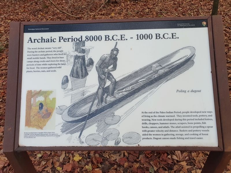 Archaic Period 8000 B.C.E. - 1000 B.C.E. Marker image. Click for full size.