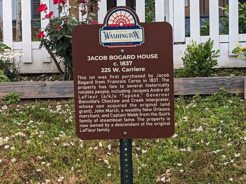 Jacob Bogard House Marker. Click for full size. Jacob Bogard House Marker image. Click for full size.