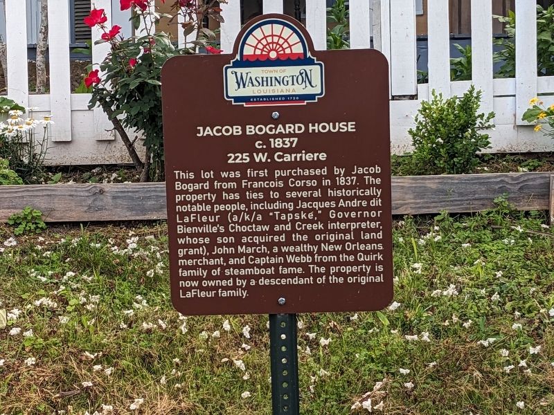 Jacob Bogard House Marker image. Click for full size.
