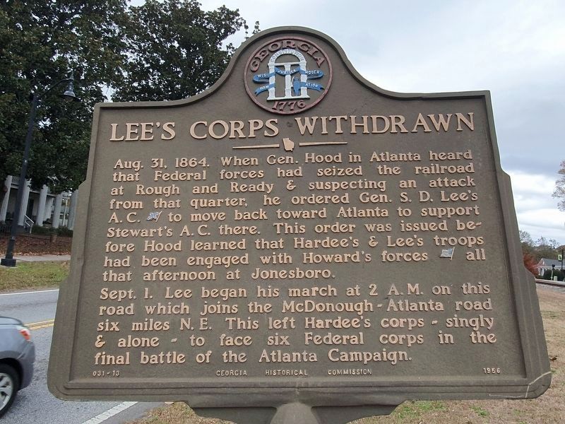 Lee's Corps Withdrawn Marker image. Click for full size.