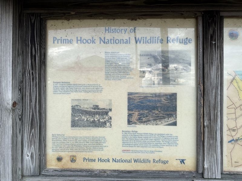 History of Prime Hook National Wildlife Refuge Marker image. Click for full size.
