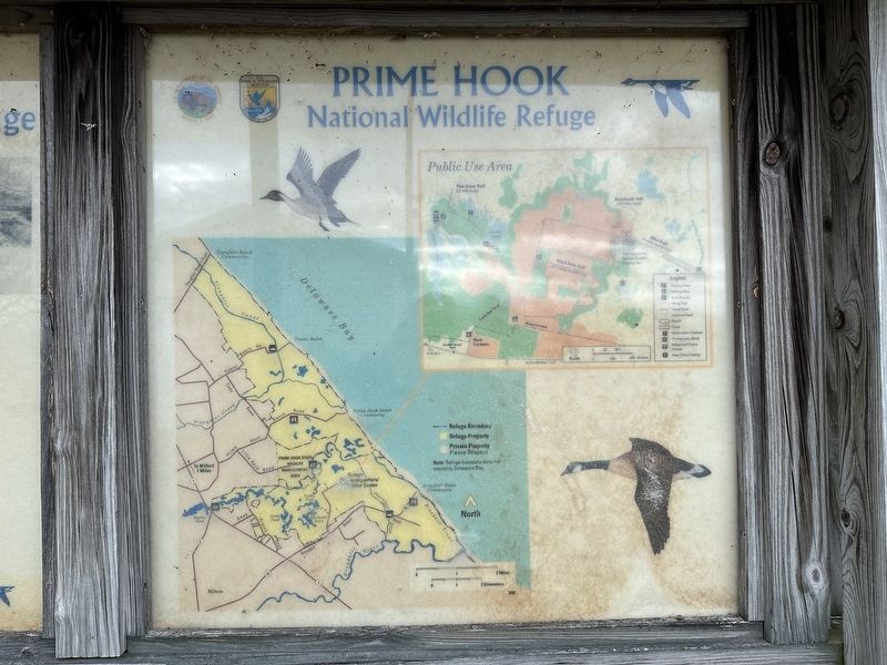 History of Prime Hook National Wildlife Refuge Marker Map image. Click for full size.