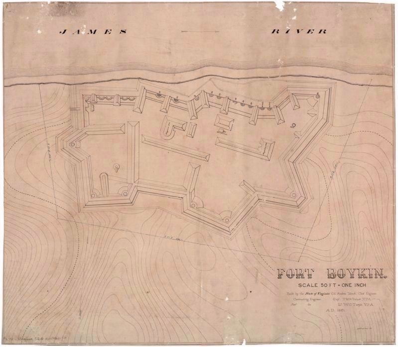 Fort Boykin (Gilmer Map Number 520) image. Click for full size.