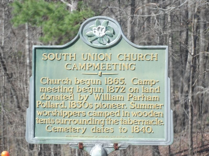 South Union Church Campmeeting Marker image. Click for full size.