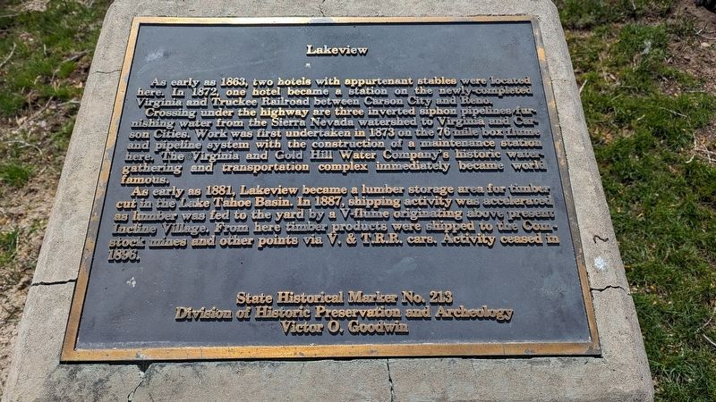Lakeview Marker. Click for full size. Lakeview Marker image. Click for full size.