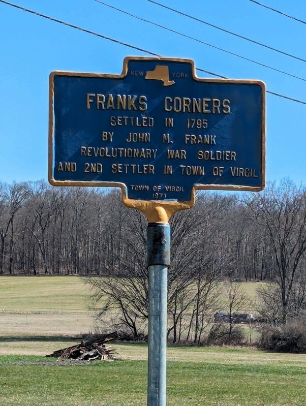 Franks Corners Marker. Click for full size. Franks Corners Marker image. Click for full size.