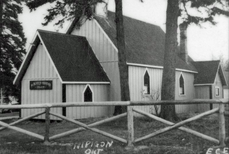 Marker detail: Saint Mary's Anglican Church, 1936 image. Click for full size.