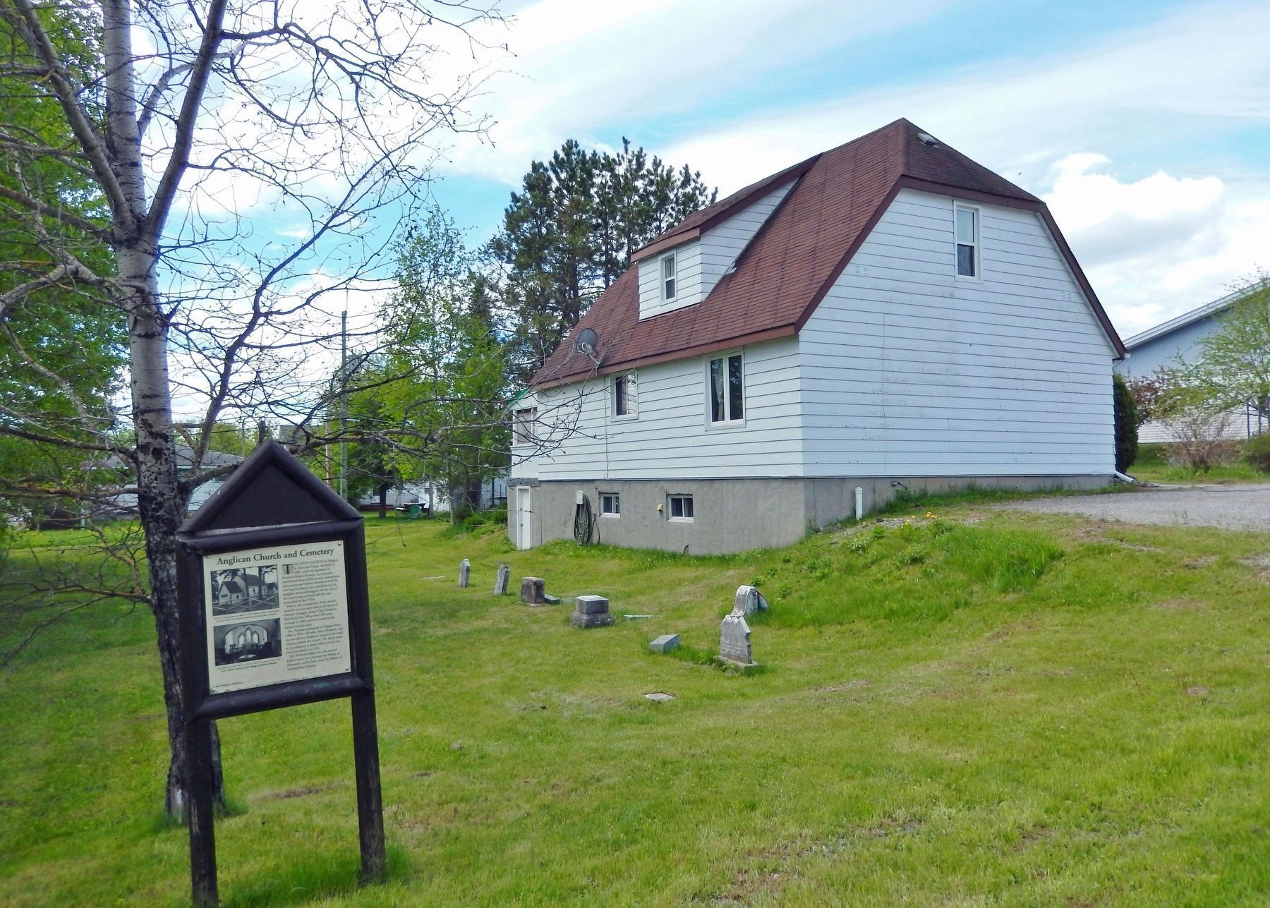 Anglican Church and Cemetery Marker. Click for full size. Anglican Church and Cemetery Marker image. Click for full size.