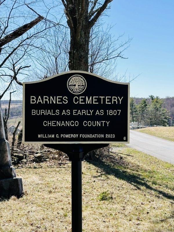 Barnes Cemetery Marker image. Click for full size.