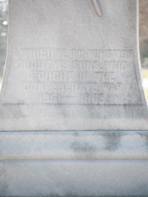 Winston County Soldiers Monument (north face). Click for full size. Winston County Soldiers Monument (north face) image. Click for full size.