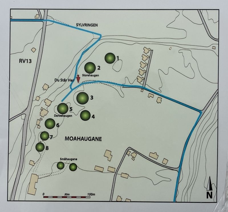 Diagram of the burial mounds locations. Click for full size. Diagram of the burial mounds locations image. Click for full size.