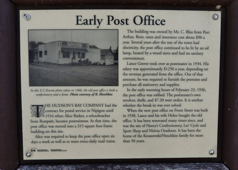 Early Post Office Marker image. Click for full size.