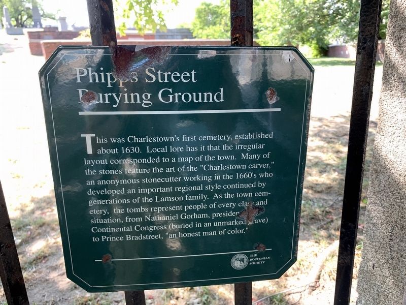 Phipps Street Burying Ground Marker image. Click for full size.