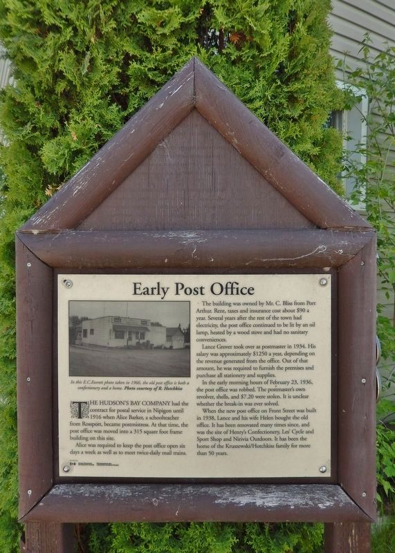 Early Post Office Marker image. Click for full size.