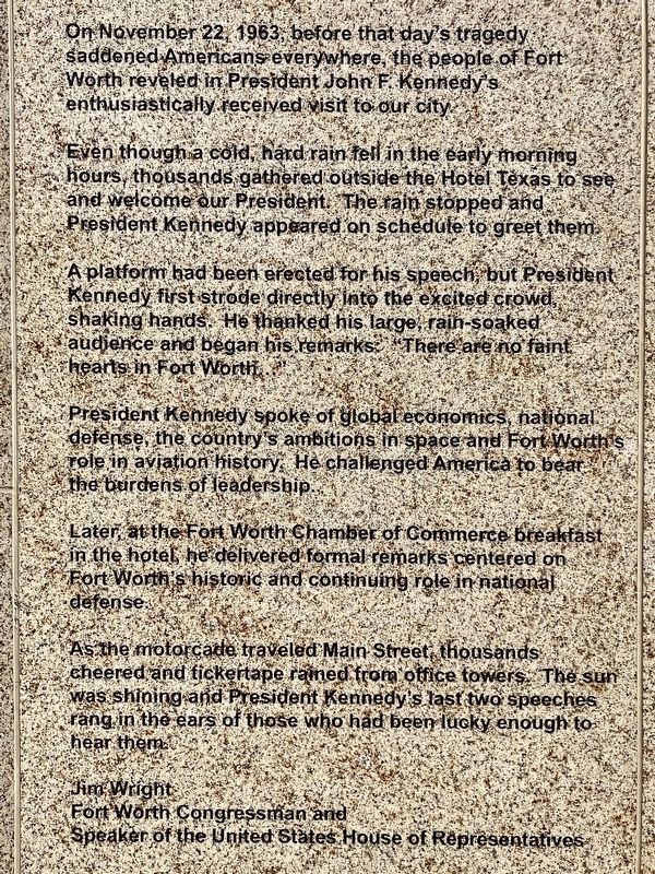 John F. Kennedy Memorial Marker image. Click for full size.