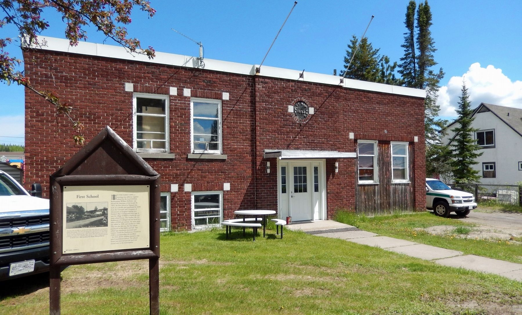 First School Marker. Click for full size. First School Marker image. Click for full size.