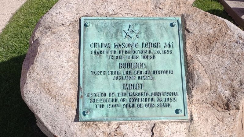 Celina Masonic Lodge 241 Marker image. Click for full size.