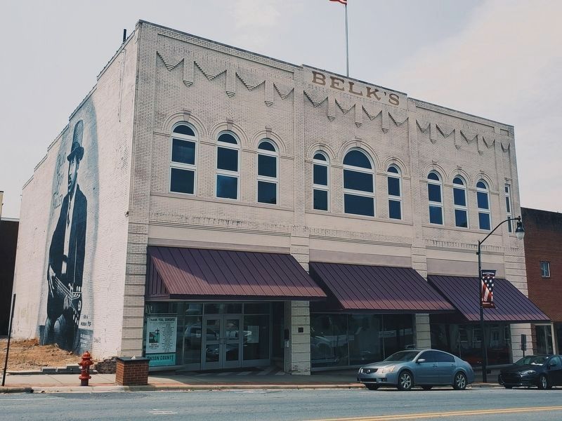 Belk's Building with Fuller Mural on the left. Click for full size. Belk's Building with Fuller Mural on the left image. Click for full size.