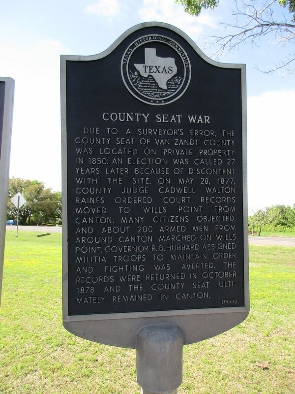 County Seat War Marker image. Click for full size.