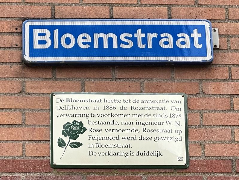 Bloemstraat Marker. Click for full size. Bloemstraat Marker image. Click for full size.