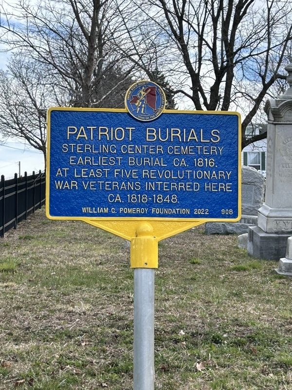 Patriot Burials Marker. Click for full size. Patriot Burials Marker image. Click for full size.