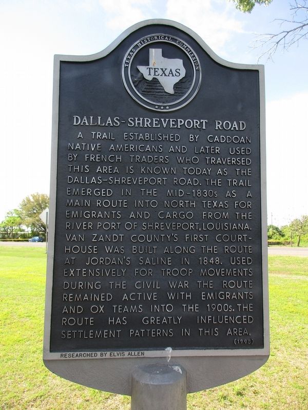 Dallas-Shreveport Road Marker. Click for full size. Dallas-Shreveport Road Marker image. Click for full size.