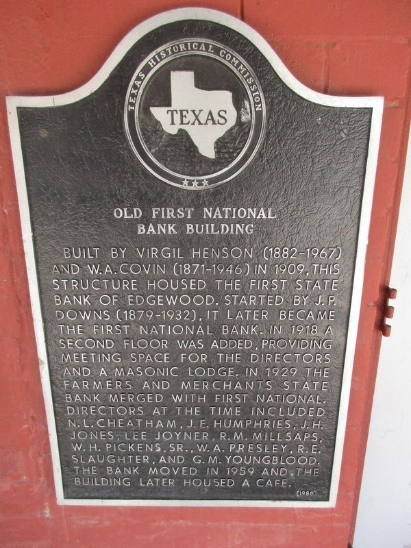 Old First National Bank Building Marker. Click for full size. Old First National Bank Building Marker image. Click for full size.