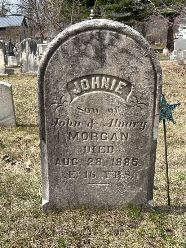 Johnie Morgan tombstone image. Click for full size.