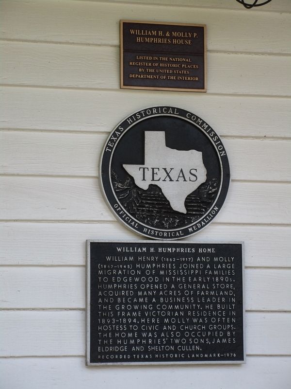 William H. Humphries Home Marker. Click for full size. William H. Humphries Home Marker image. Click for full size.