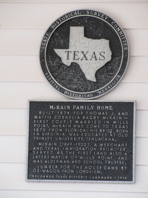 McKain Family Home Marker. Click for full size. McKain Family Home Marker image. Click for full size.