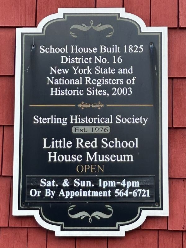 School House Built 1825 Marker image. Click for full size.
