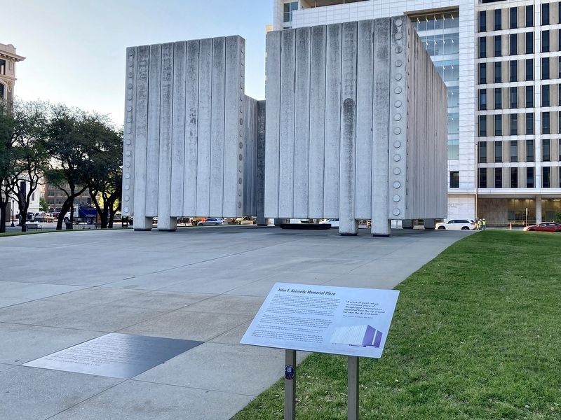 John F. Kennedy Markers and Plaza image. Click for full size.