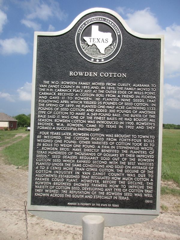 Rowden Cotton Marker image. Click for full size.