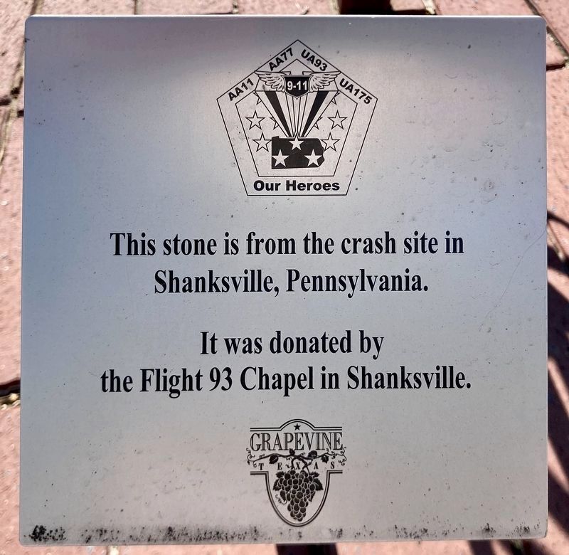 Grapevine 9/11 Memorial. Click for full size. Grapevine 9/11 Memorial image. Click for full size.