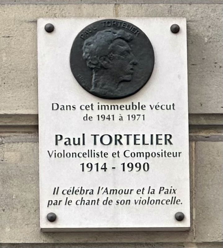 Paul Tortelier Marker. Click for full size. Paul Tortelier Marker image. Click for full size.