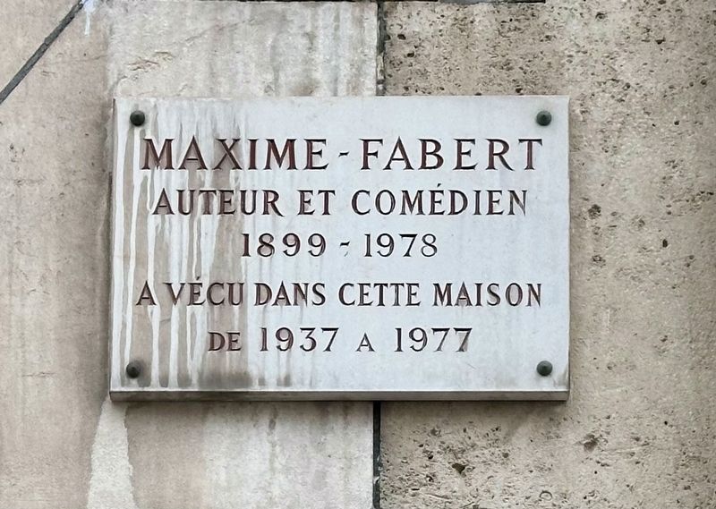 Maxime Fabert Marker. Click for full size. Maxime Fabert Marker image. Click for full size.