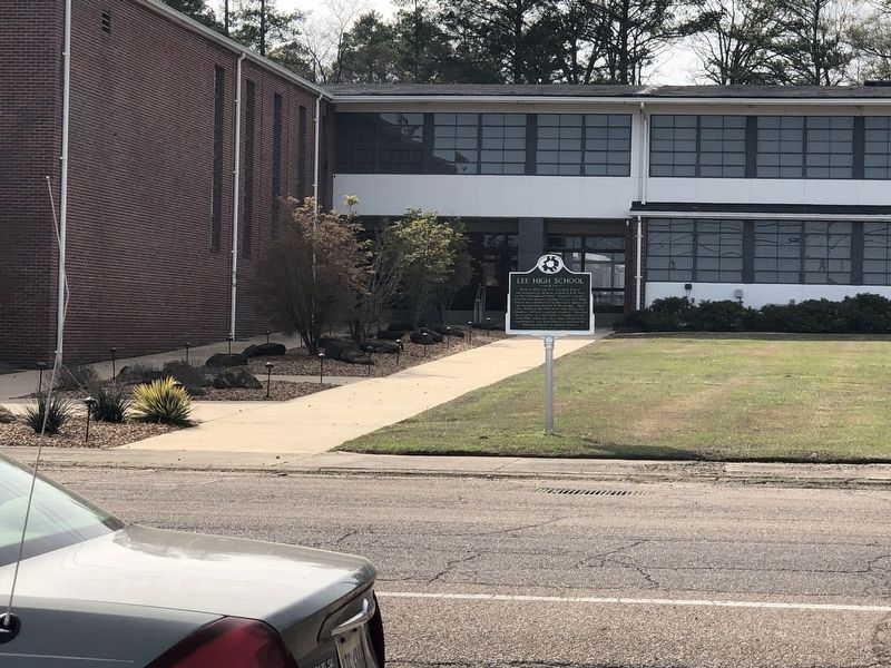 Lee High School Marker. Click for full size. Lee High School Marker image. Click for full size.