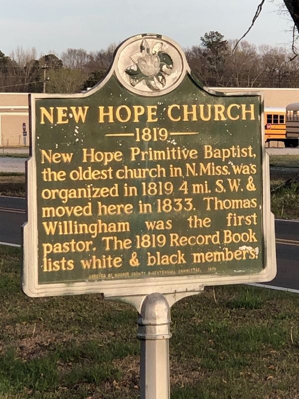 New Hope Church Marker. Click for full size. New Hope Church Marker image. Click for full size.