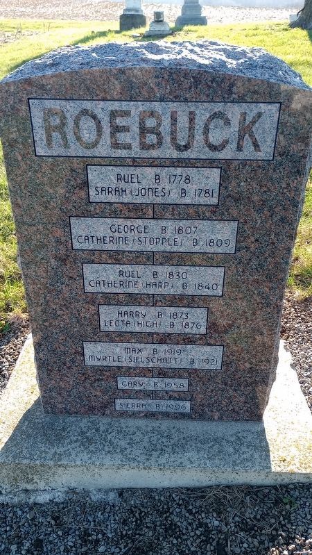 Roebuck Marker image. Click for full size.